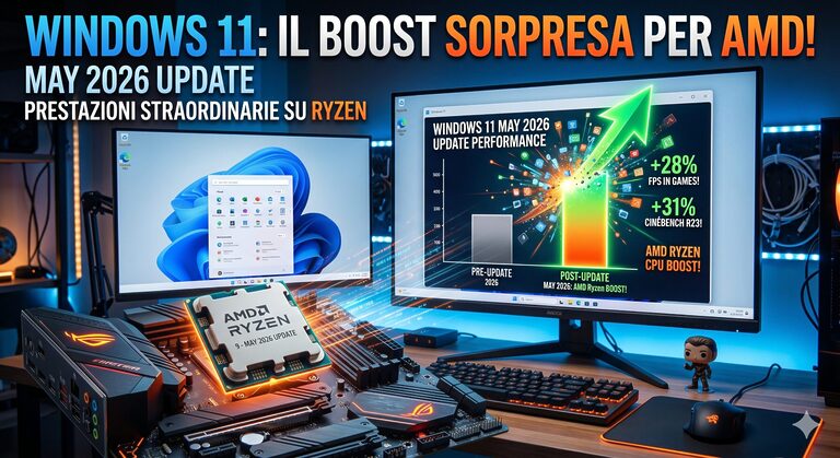 Windows 11 Update Maggio 2026: I nuovi Benchmark svelano un boost a sorpresa per le CPU AMD 3 Gemini Generated Image 8cds808cds808cds