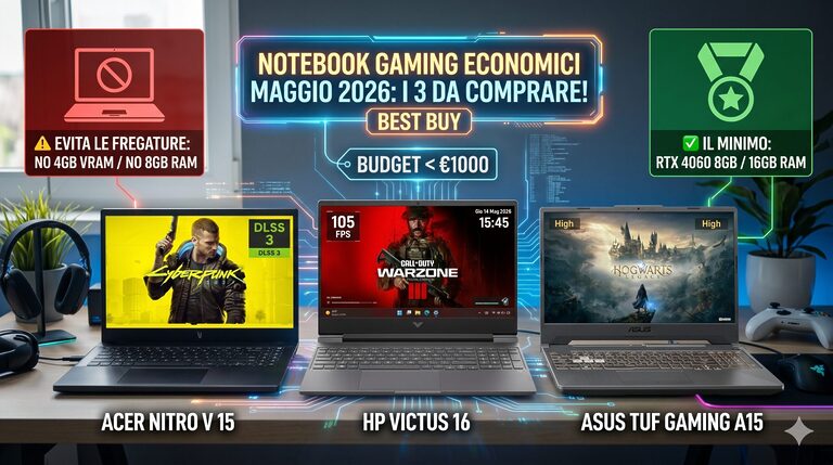 Notebook Gaming Economici metà Maggio 2026: I 3 Modelli da Comprare (e le Fregature da Evitare!) 8 Gemini Generated Image rxao8vrxao8vrxao